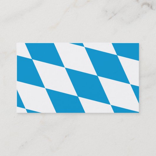 バイエルン州旗を持つ名刺 名刺 (裏面)