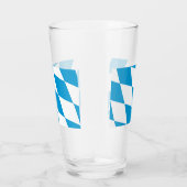 バイエルン州旗を持つ愛国的なガラス杯 タンブラーグラス (右)