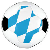 バイエルン州旗を持つ愛国的なサッカーボール サッカーボール (回転)