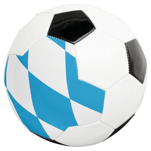 バイエルン州旗を持つ愛国的なサッカーボール サッカーボール (3/4)