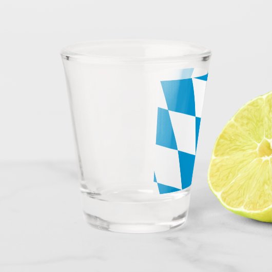 バイエルン州旗を持つ愛国的なショットグラス ショットグラス (左)