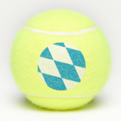 バイエルン州旗を持つ愛国的なテニスボール テニスボール (裏面)