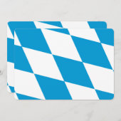 バイエルン州旗を持つ愛国的招待状 招待状 (正面/裏面)