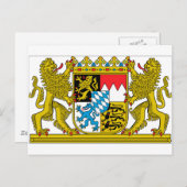 バイエルン州(ドイツ)紋章 ポストカード (正面/裏面)