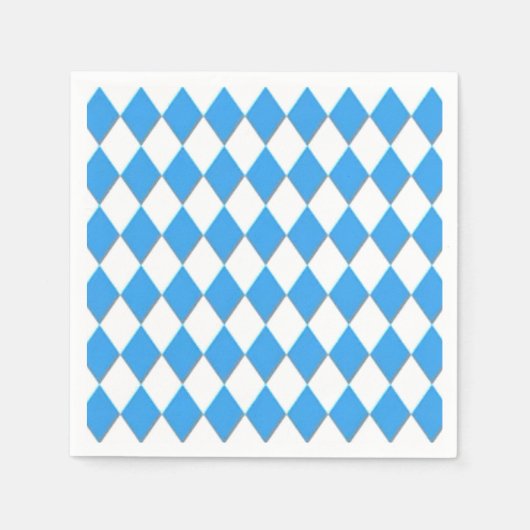 バイエルン幾何学パターンオクトーバーフェスト スタンダードカクテルナプキン (正面)