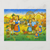 バイエルン文化オクトーバーフェストとフェア シーズンポストカード (正面)