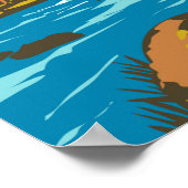 バイエルン森林国立公園ドイツヴィンテージ ポスター (角)