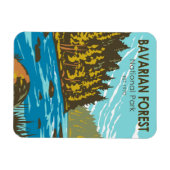 バイエルン森林国立公園ドイツヴィンテージ マグネット (横)