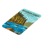 バイエルン森林国立公園ドイツヴィンテージ マグネット (左側)