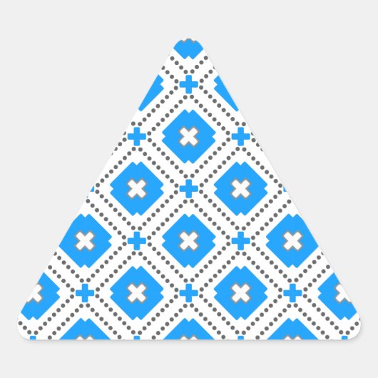 バイエルン模様 三角形シール (正面)