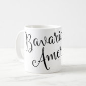 バイエルン系アメリカ人の絡み合うハートマグ コーヒーマグカップ (正面左)