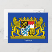 バイエルン紋章 ポストカード (正面/裏面)