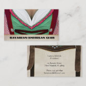 バイエルン・アメリカン・クラブ 名刺 (正面/裏面)