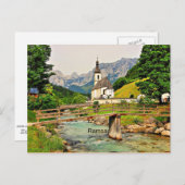 バイエルン・アルプス・ラムサウ ポストカード (正面/裏面)