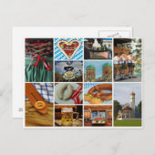 バイエルン，オクトーバーフェスト，ミュンヘン，バイエルンコラージュ ポストカード (正面/裏面)