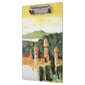 バイエルン,ドイツ,ドイツの城ヴィンテージ旅行アート クリップボード (左)