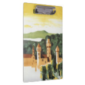 バイエルン,ドイツ,ドイツの城ヴィンテージ旅行アート クリップボード (右)