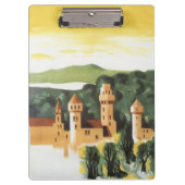 バイエルン,ドイツ,ドイツの城ヴィンテージ旅行アート クリップボード (正面)