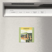 バイエルン,ドイツ,ドイツの城ヴィンテージ旅行アート マグネット (インサイチュ (食洗機))