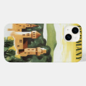 バイエルン,ドイツ,ドイツの城ヴィンテージ旅行アート Case-Mate iPhoneケース (裏面 (横))
