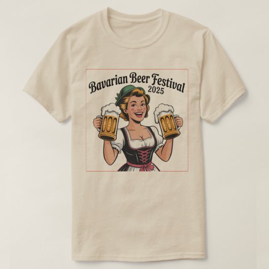 バイエルン ビール フェスティバル Tシャツ ビール (デザイン正面)