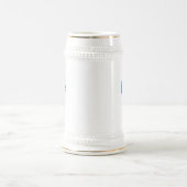 バイエルン ブルー 名入れ ビールジョッキ (中央)