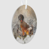 バイエルン・マウンテン・ハウンド・アート オーナメント (正面)