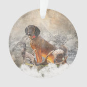 バイエルン・マウンテン・ハウンド・アート オーナメント (正面)