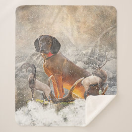 バイエルン・マウンテン・ハウンド・アート シェルパブランケット