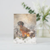 バイエルン・マウンテン・ハウンド・アート ポストカード (スタンド正面)