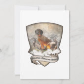 バイエルン・マウンテン・ハウンド・アート 招待状 (裏面)