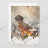 バイエルン・マウンテン・ハウンド・アート 招待状 (正面/裏面)