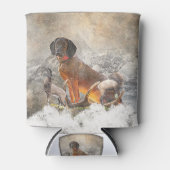 バイエルン・マウンテン・ハウンド・アート 缶クーラー (正面)