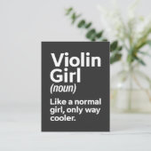 バイオおもしろいリンガール音楽楽器選手ミュージシャン ポストカード (スタンド正面)