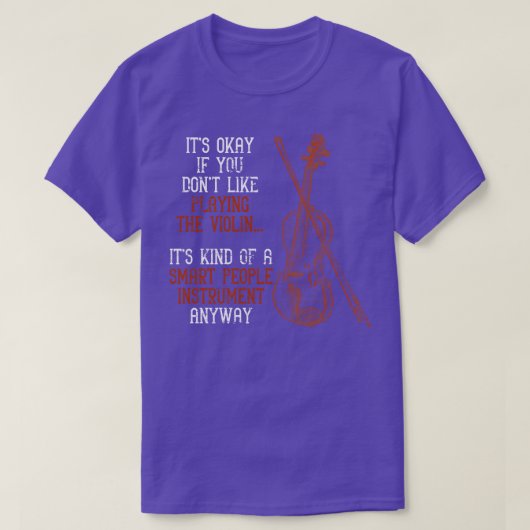 バイオおもしろいリン奏者ギフトヴァイオリン Tシャツ (デザイン正面)