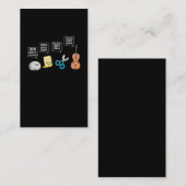 バイオおもしろいリン奏者ユーモアミュージシャンおもしろい 名刺 (正面/裏面)