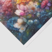 バイオお洒落リンのラクーンの野生の花の切り離し 薄葉紙 (詳細)