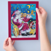 バイオインスパイアリングのサンタ・クリスマス チラシ (手)