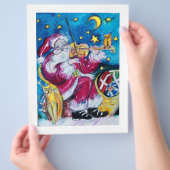 バイオインスパイアリングのサンタ・クリスマス チラシ (手)