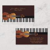 バイオエレガントリンとピアノ鍵音楽先生 名刺 (正面/裏面)