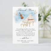 バイオエレガントリンと鳩のピアノ サンキューカード (スタンド正面)