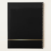 バイオエレガントリンミュージックブラック金ゴールド2026カスタム プランナー手帳 (裏面)