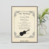 バイオエレガントリンモダン結婚式招待状 招待状 (スタンド正面)