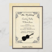 バイオエレガントリンモダン結婚式招待状 招待状 (正面/裏面)