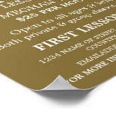 バイオエレガントリン奏者、ヴァイオリン広告レッスン ポスター (角)