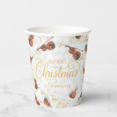 バイオエレガントリン音楽ノート楽しいクリスマス 紙コップ (正面)