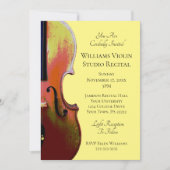 バイオエレガントリン音楽発表会イエロー 招待状 (正面)