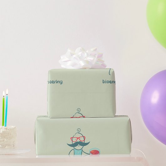 バイオエンジニアリング科学者ラッピング紙 ラッピングペーパー