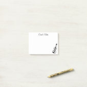 バイオカスタムリン奏者のバイオリニスト®ノート ポストイット (デスク上)