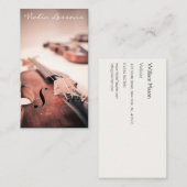 バイオカッコいいリン/バイオリニスト写真 – 名刺 (正面/裏面)